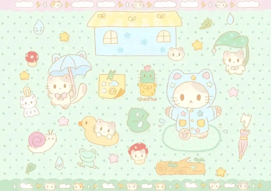 2k卡通小猫壁纸|软萌小屋场景背景图片 - 治愈可爱「哲风壁纸」 2k卡通小猫壁纸|软萌小屋场景背景图片 - 治愈可爱「哲风壁纸」
