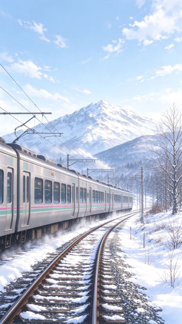 雪原列车手机壁纸|冬日雪山铁轨背景图片 - 清新治愈风光「哲风壁纸」 雪原列车手机壁纸|冬日雪山铁轨背景图片 - 清新治愈风光「哲风壁纸」