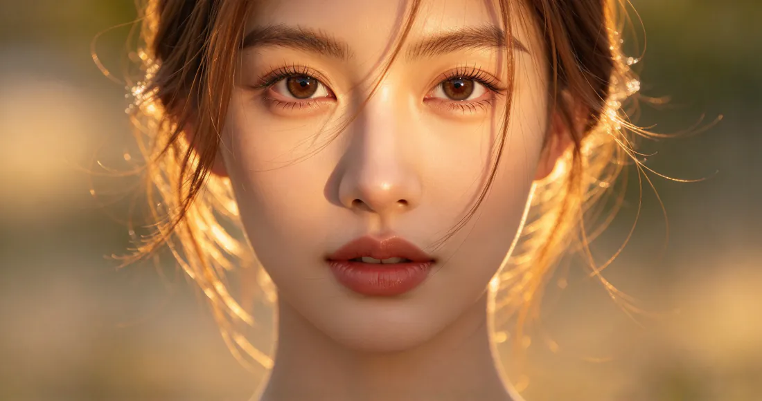 3k美女壁纸｜暖光逆光人像特写背景图片 - 温柔治愈氛围「哲风壁纸」