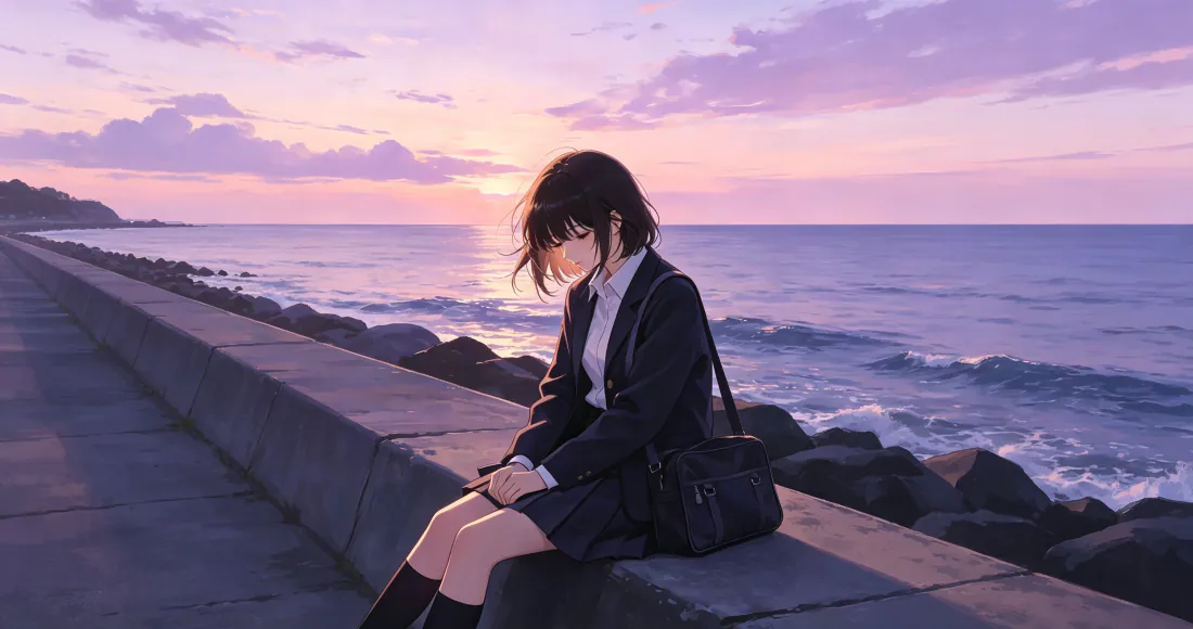 3k海边少女壁纸|黄昏海岸堤岸背景图片 - 静谧治愈「哲风壁纸」 3k海边少女壁纸|黄昏海岸堤岸背景图片 - 静谧治愈「哲风壁纸」