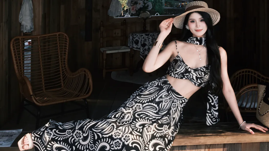 4k美女壁纸｜波西米亚风穿搭背景图片 - 慵懒度假风「哲风壁纸」
