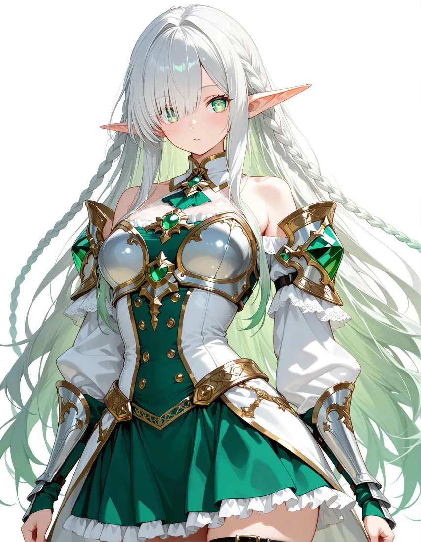精灵少女手机壁纸|银绿长发铠甲少女背景图片 - 清新二次元「哲风壁纸」 精灵少女手机壁纸|银绿长发铠甲少女背景图片 - 清新二次元「哲风壁纸」