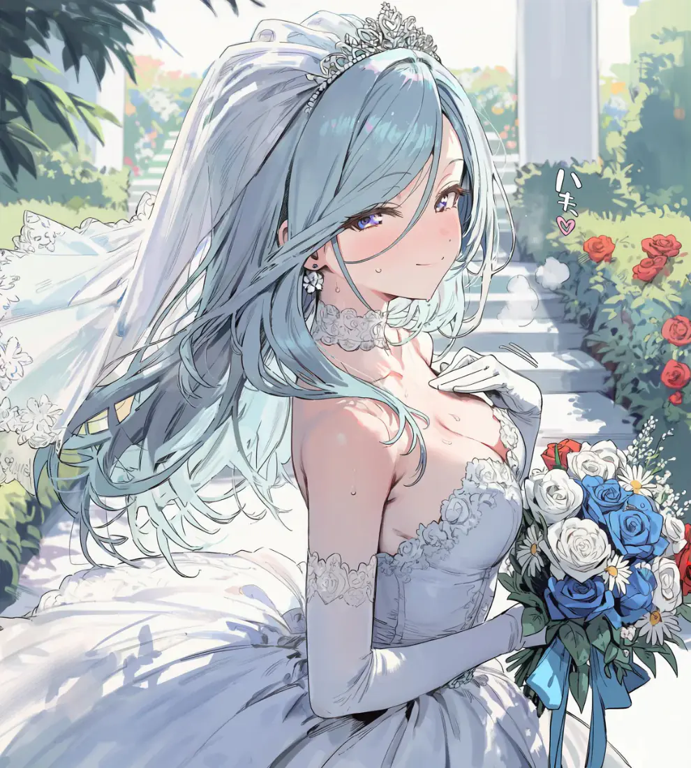 婚纱少女手机壁纸|花园花束新娘背景图片 - 清新浪漫「哲风壁纸」 婚纱少女手机壁纸|花园花束新娘背景图片 - 清新浪漫「哲风壁纸」