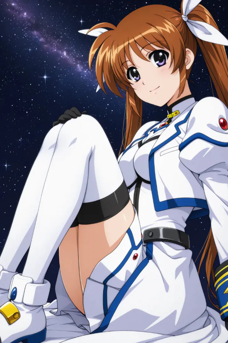 高町奈叶手机壁纸|星空下的战斗服少女背景图片 - 梦幻二次元「哲风壁纸」 高町奈叶手机壁纸|星空下的战斗服少女背景图片 - 梦幻二次元「哲风壁纸」