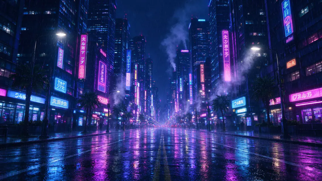 3k霓虹都市壁纸|雨夜赛博城市街道背景图片 - 酷炫未来感「哲风壁纸」 3k霓虹都市壁纸|雨夜赛博城市街道背景图片 - 酷炫未来感「哲风壁纸」