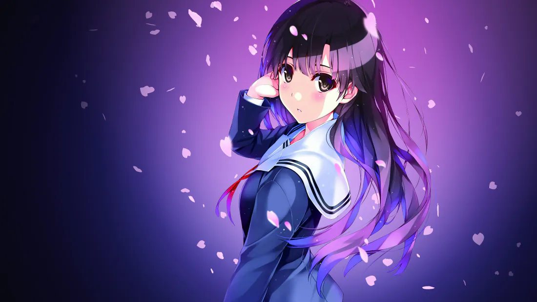 4k霞之丘诗羽壁纸|紫调樱花校服少女背景图片 - 梦幻唯美「哲风壁纸」 4k霞之丘诗羽壁纸|紫调樱花校服少女背景图片 - 梦幻唯美「哲风壁纸」
