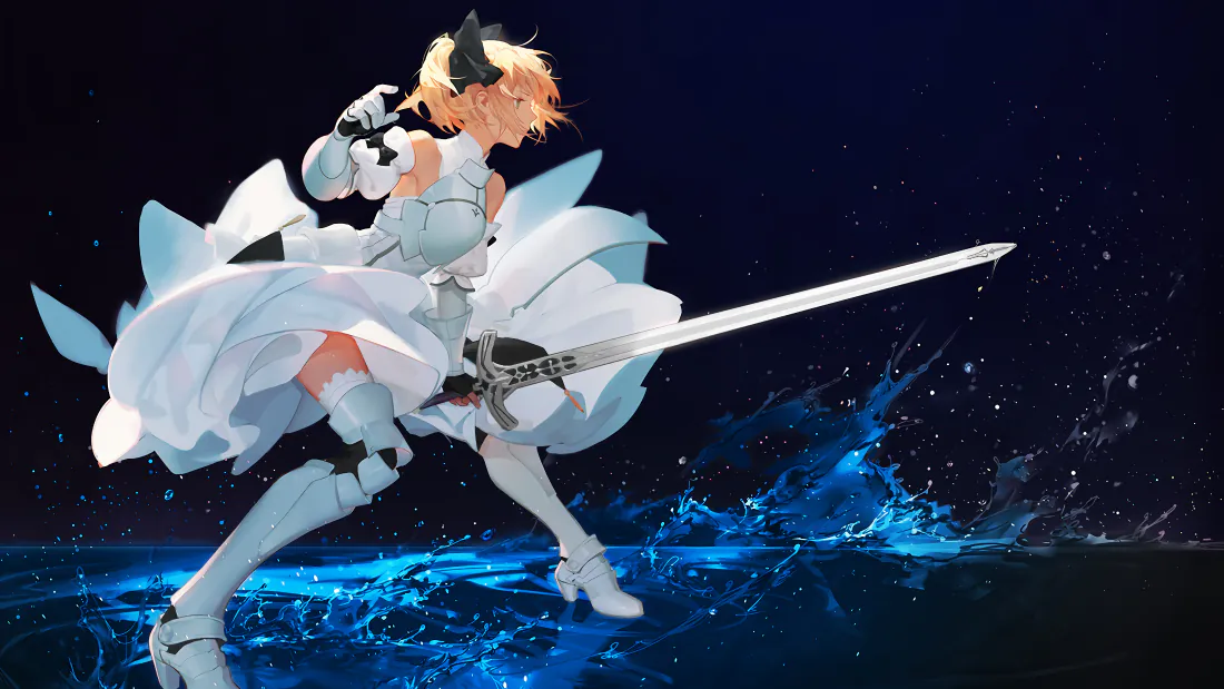 4kSaber Lily壁纸|持剑白甲少女背景图片 - 暗夜水畔「哲风壁纸」 4kSaber Lily壁纸|持剑白甲少女背景图片 - 暗夜水畔「哲风壁纸」