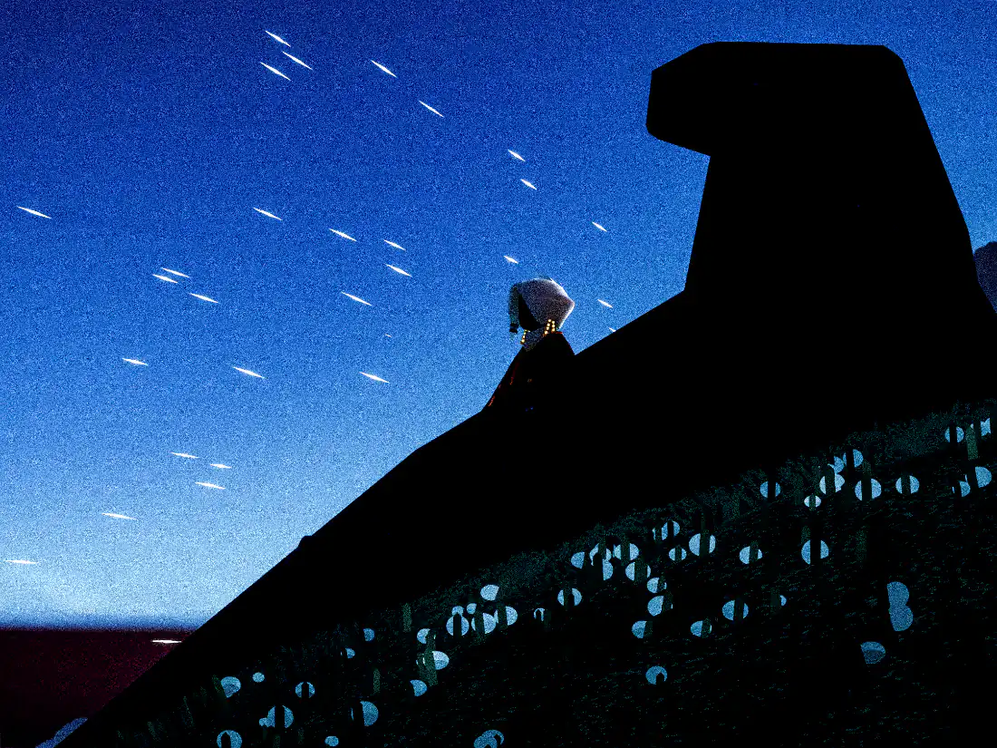 4k夜晚壁纸 - 夜空 - 流星 - 游戏「哲风壁纸」